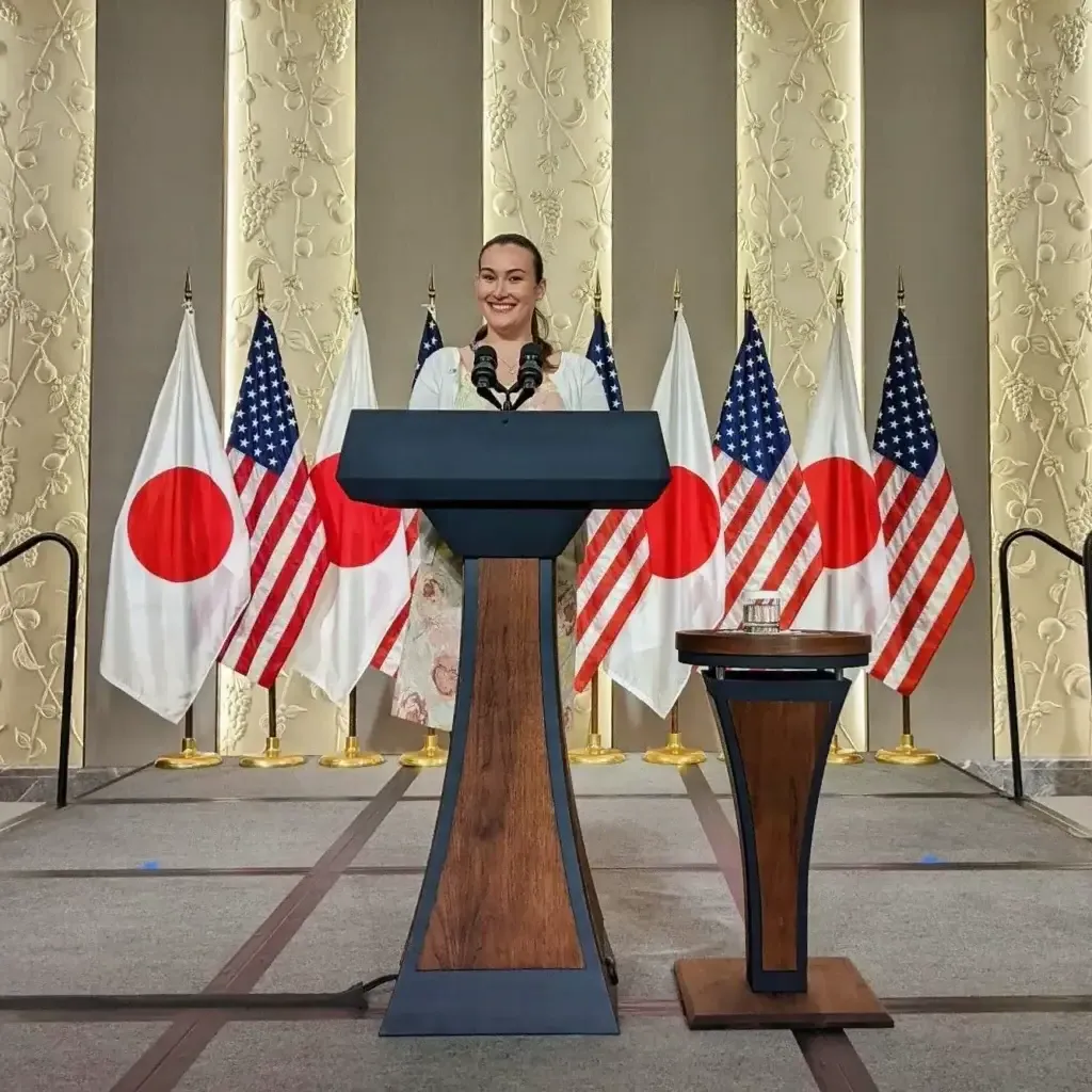 Jessica Joyner at Tokyo Ambassador's Residence